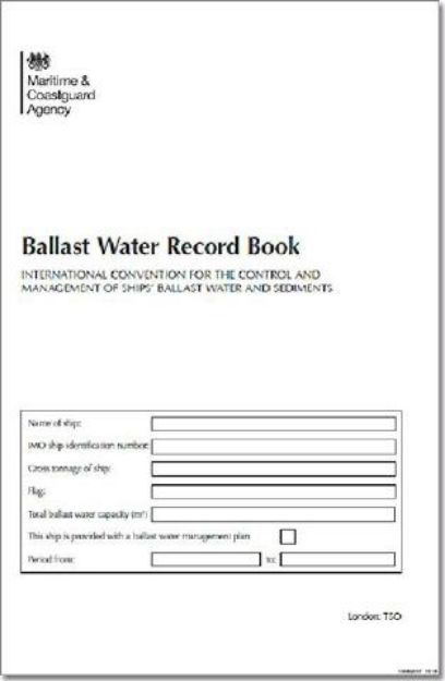 ballast water record log book